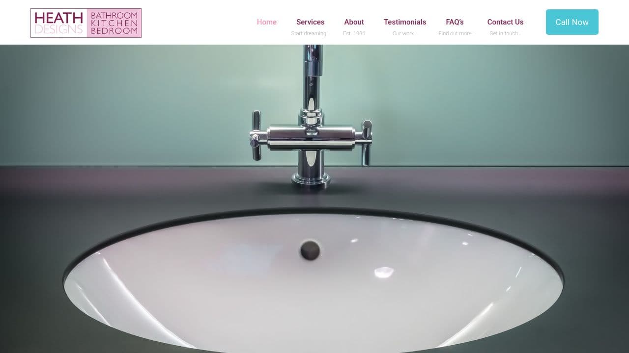 HEATH DESIGN LTD. website screenshot