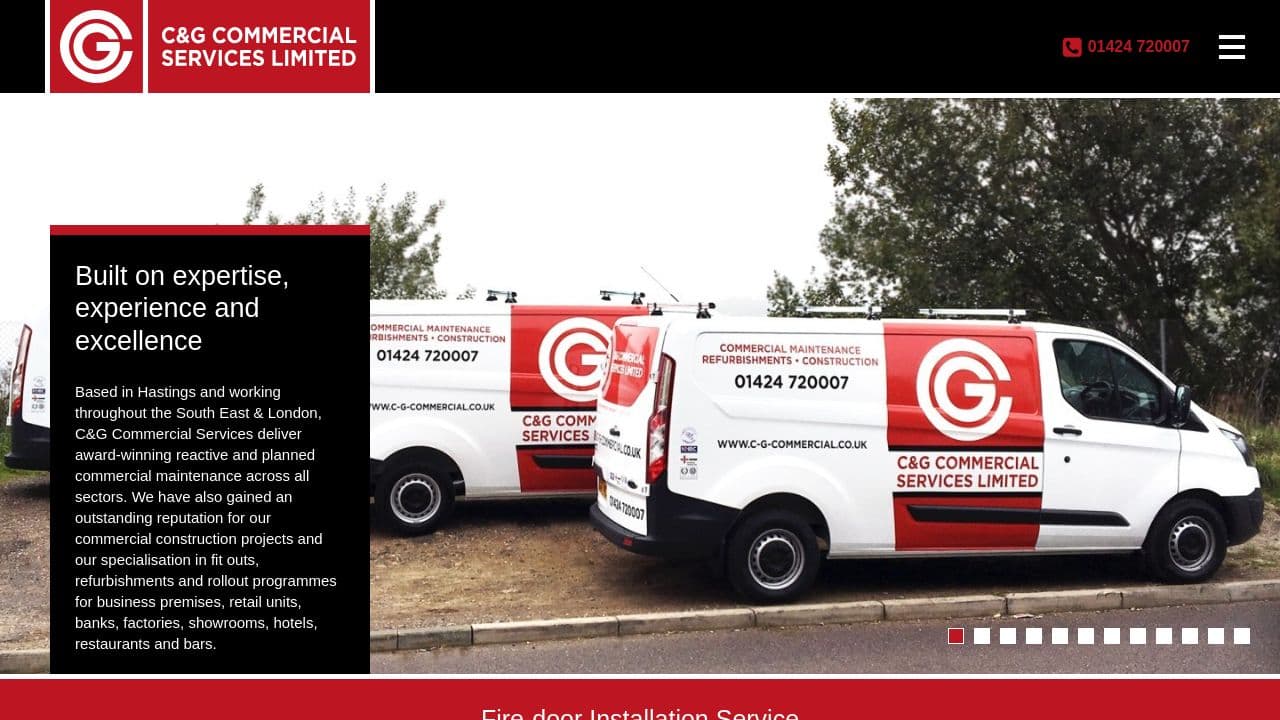 C AND G COMMERCIAL SERVICES LIMITED website screenshot