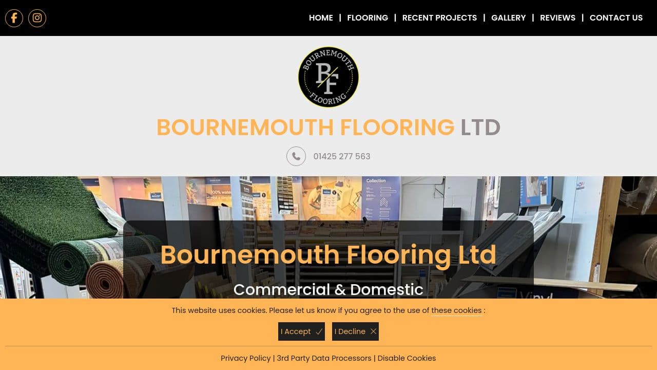 BOURNEMOUTH FLOORING LTD website screenshot