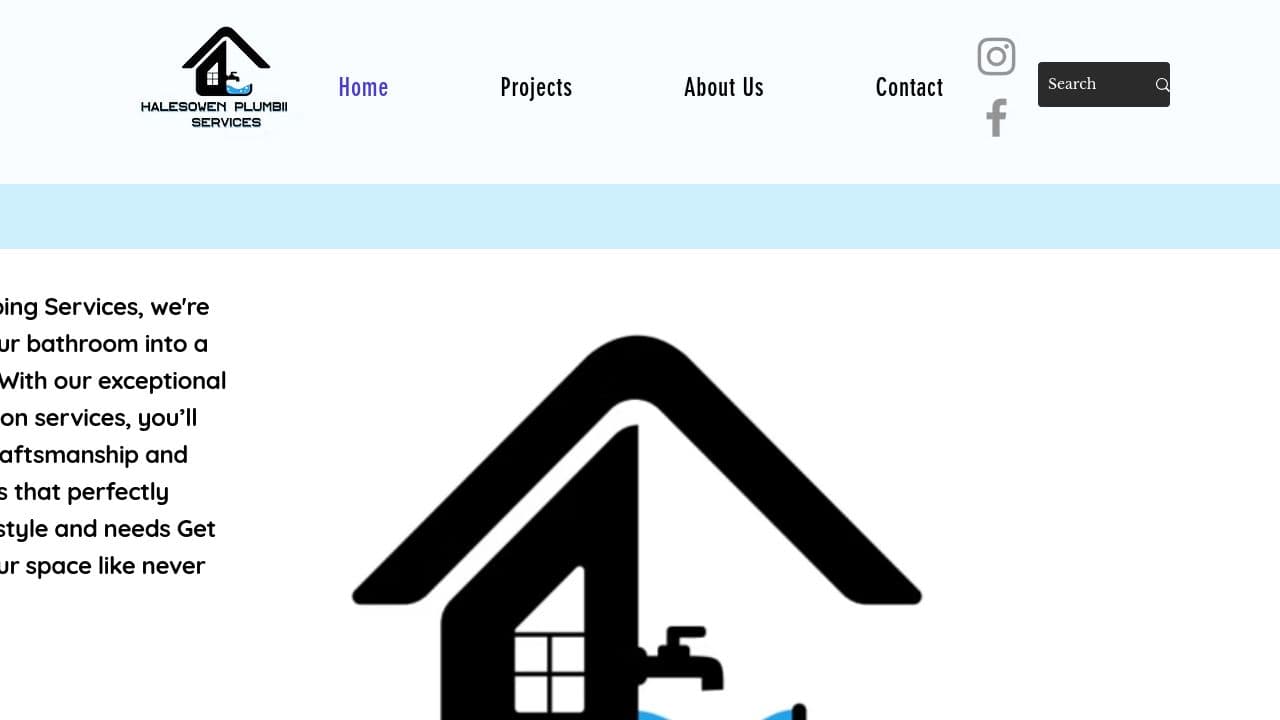 HALESOWEN PLUMBING LTD website screenshot