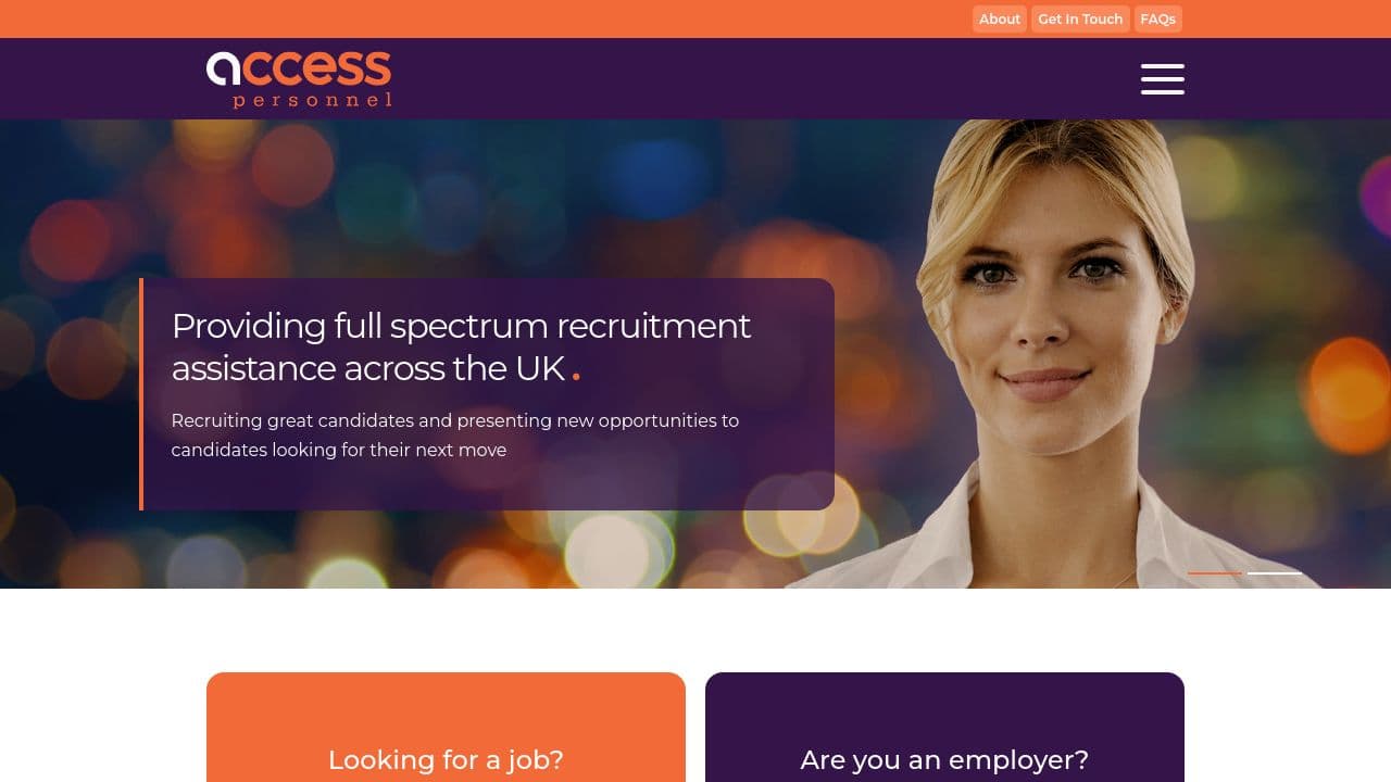 A E ACCESS LTD website screenshot
