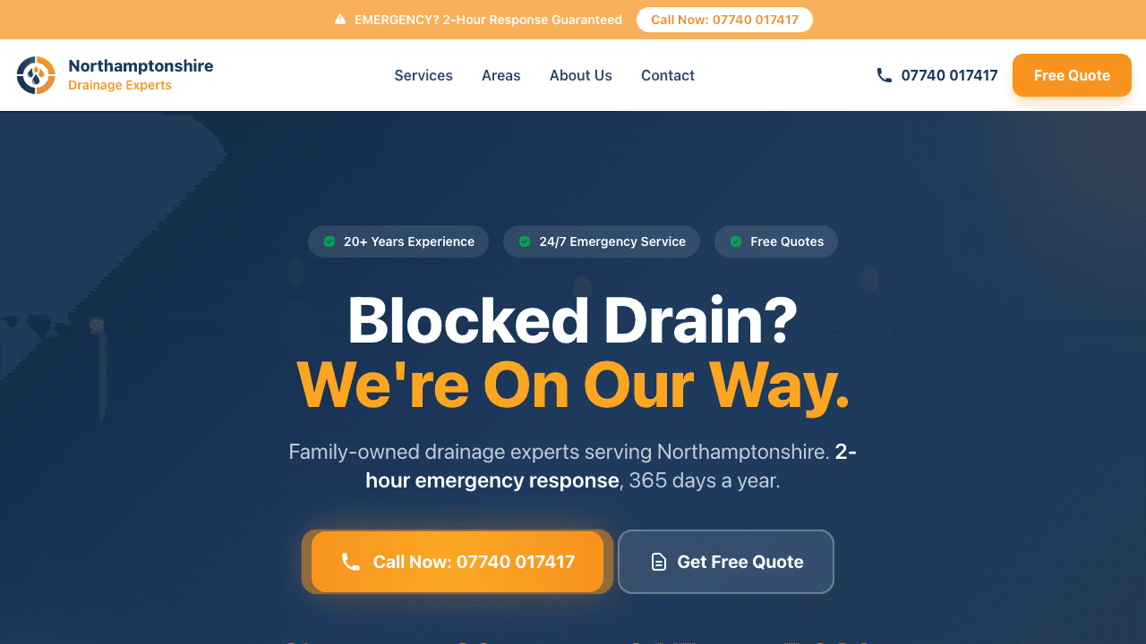 Northamptonshire Drainage Experts