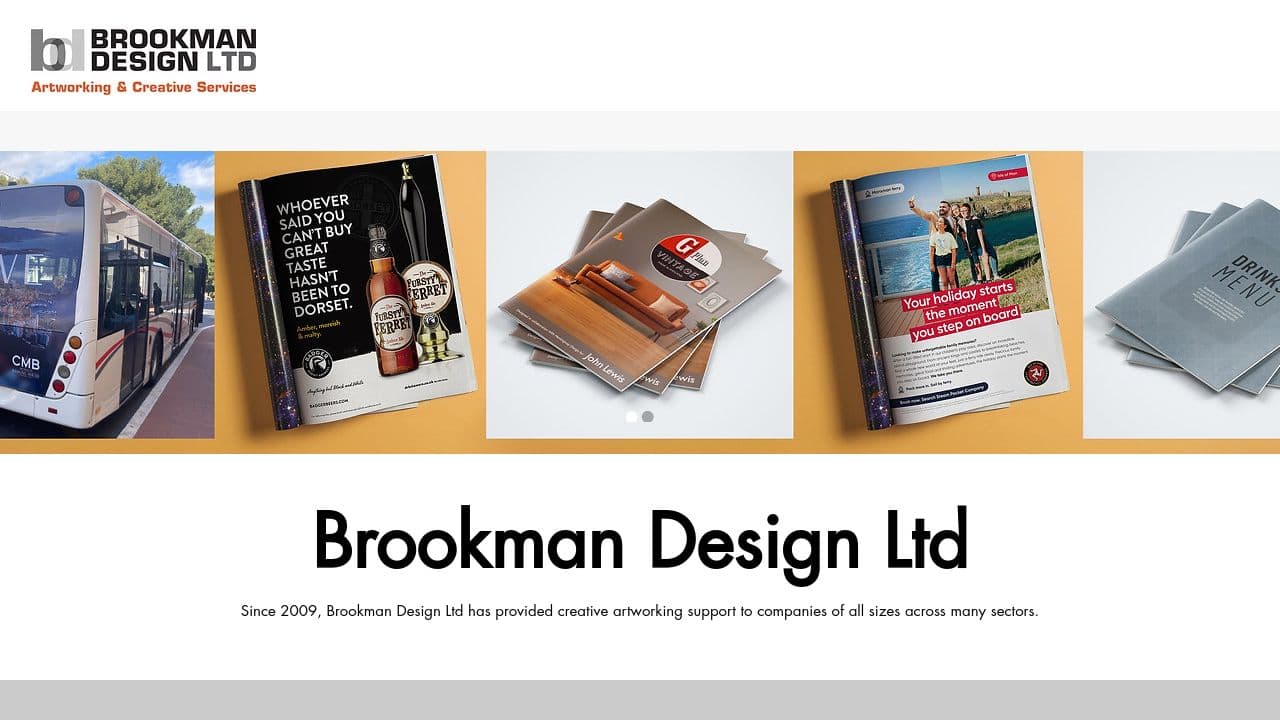 BROOKMAN DESIGN LIMITED website screenshot