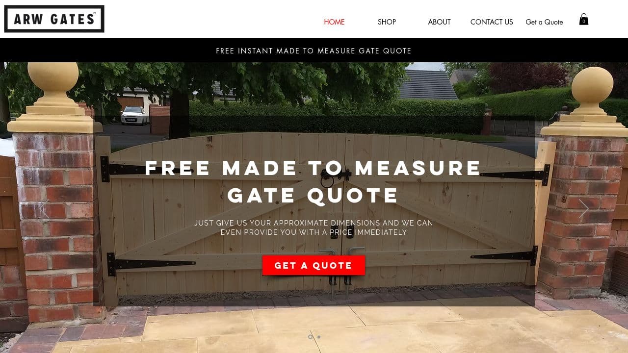 ARW GATES LIMITED website screenshot