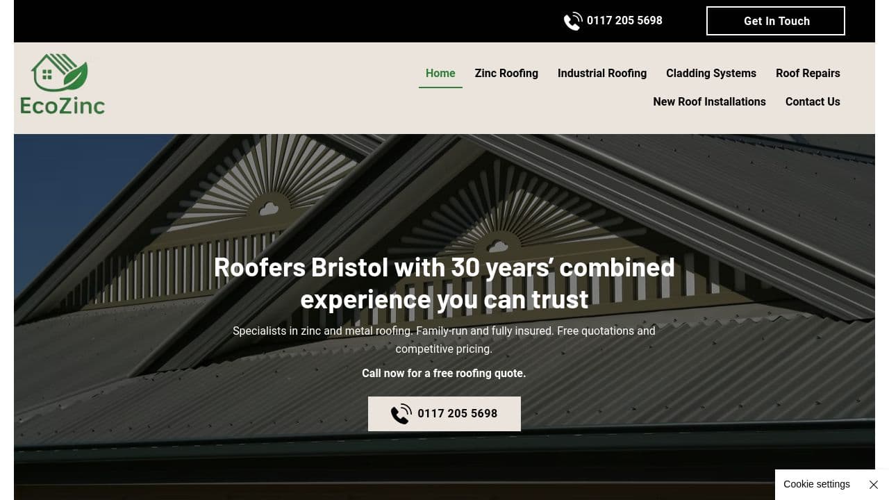 ECOZINC LTD website screenshot