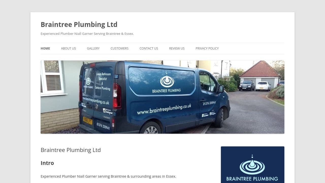 24/7 PLUMBING ESSEX LTD website screenshot