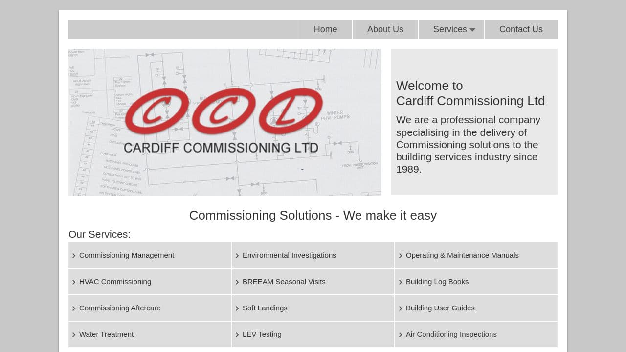 CARDIFF COMMISSIONING LIMITED website screenshot