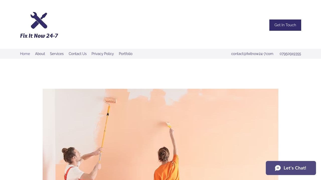 FIXITNOW24-7 LTD website screenshot