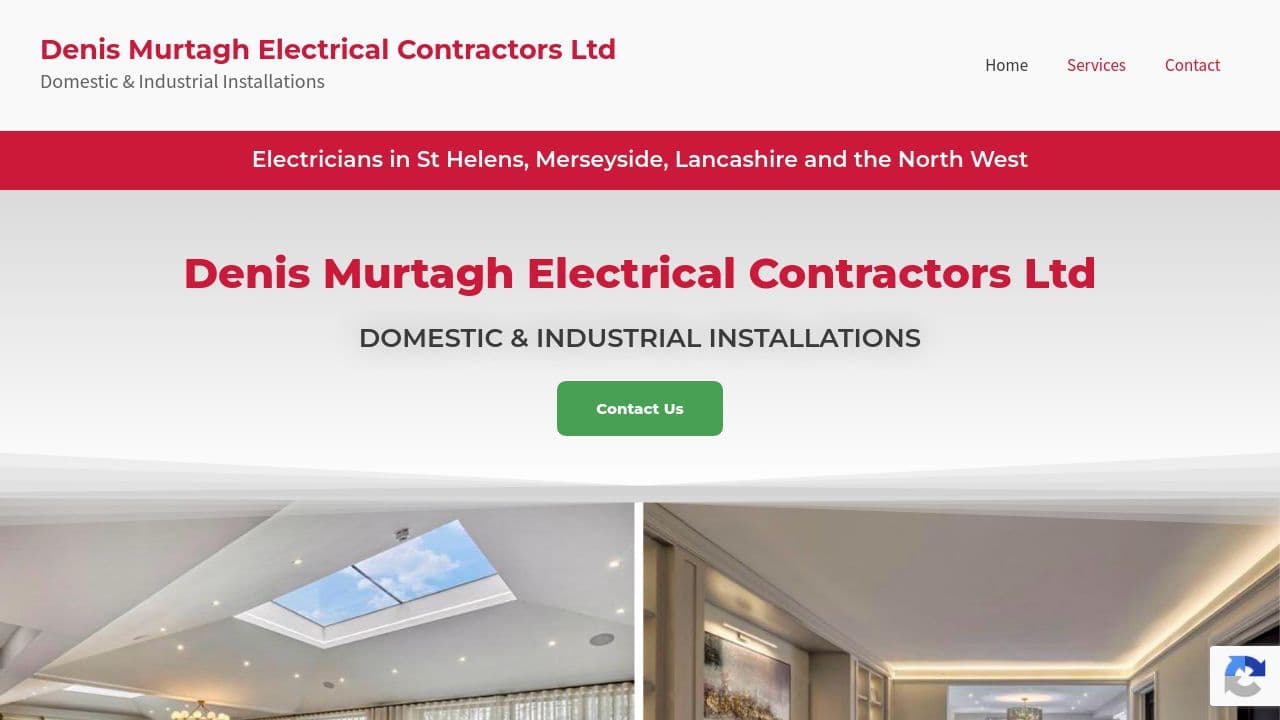 DENIS MURTAGH ELECTRICAL CONTRACTOR LTD website screenshot