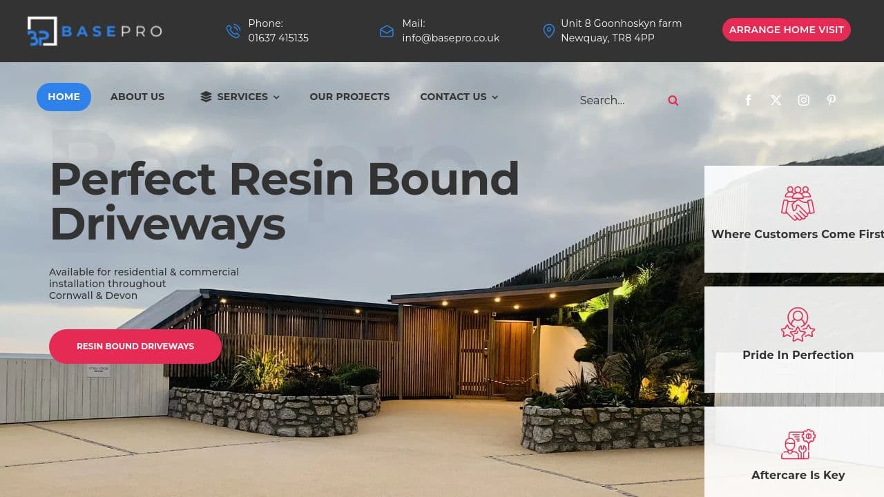 BASEPRO LTD website screenshot