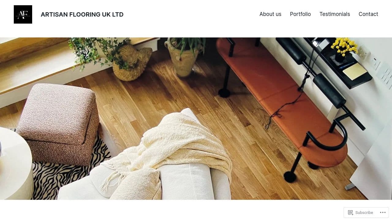 ARTISAN FLOORING UK LTD website screenshot
