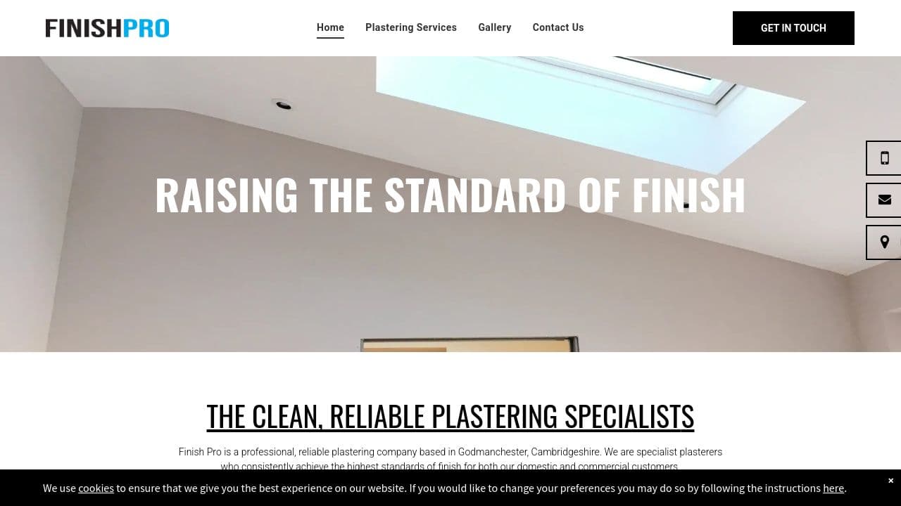 FINISH PRO LIMITED website screenshot