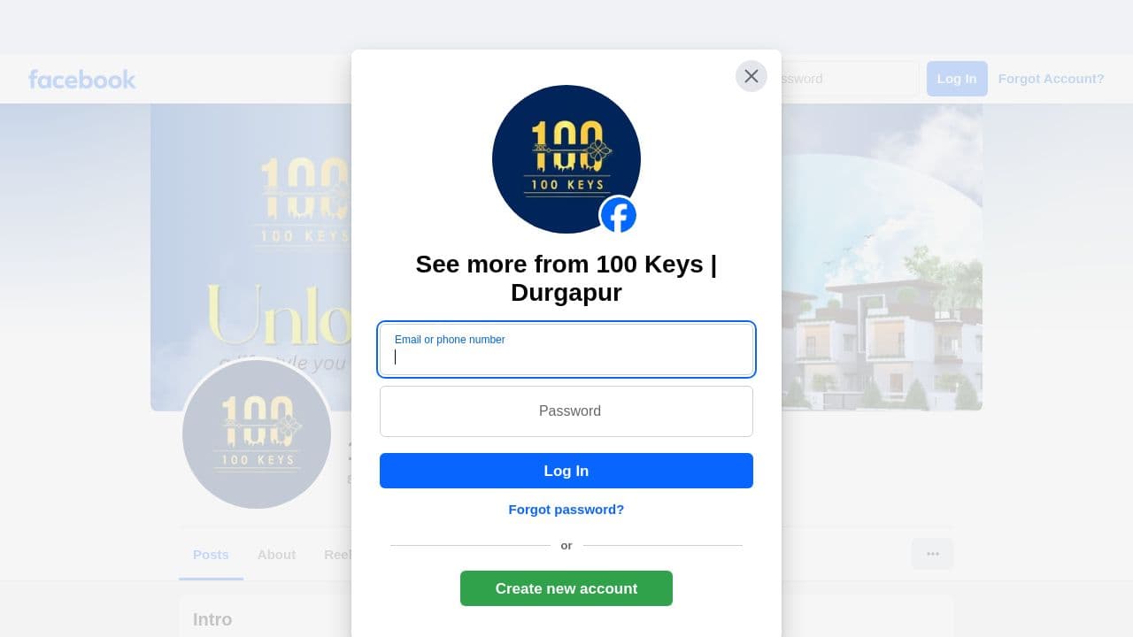100 KEYS LTD website screenshot