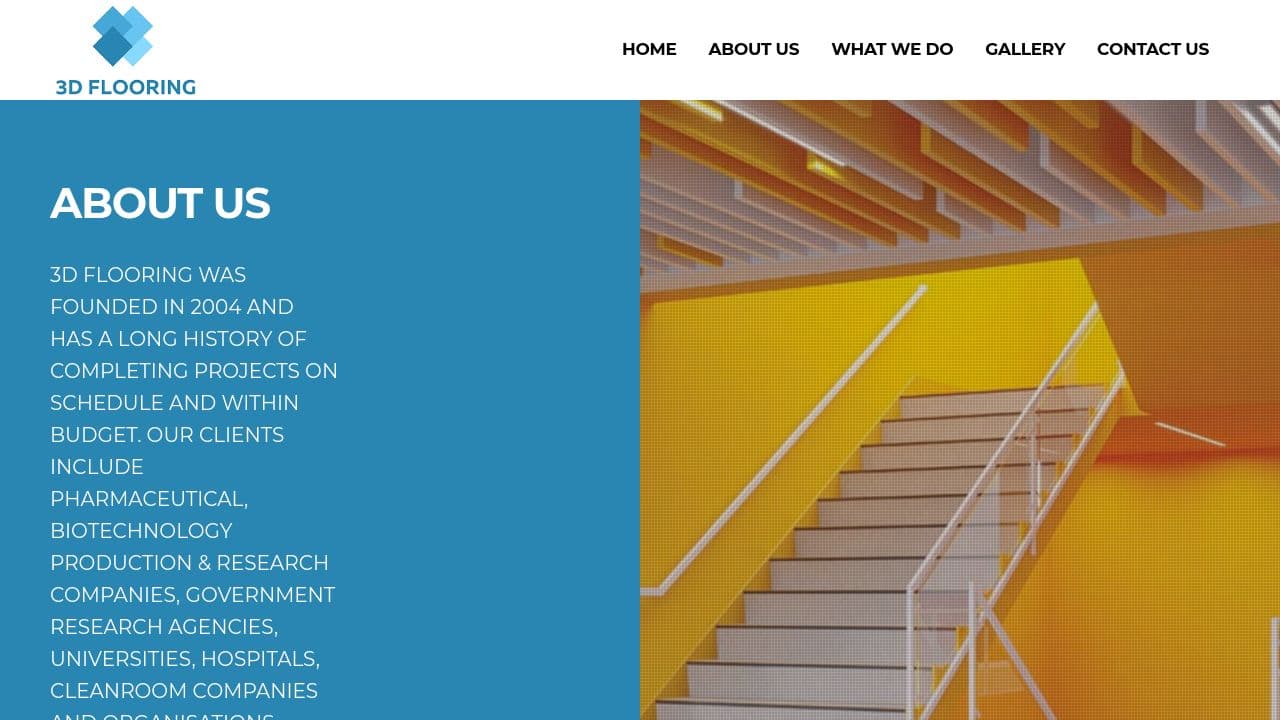 3D FLOORING LIMITED website screenshot