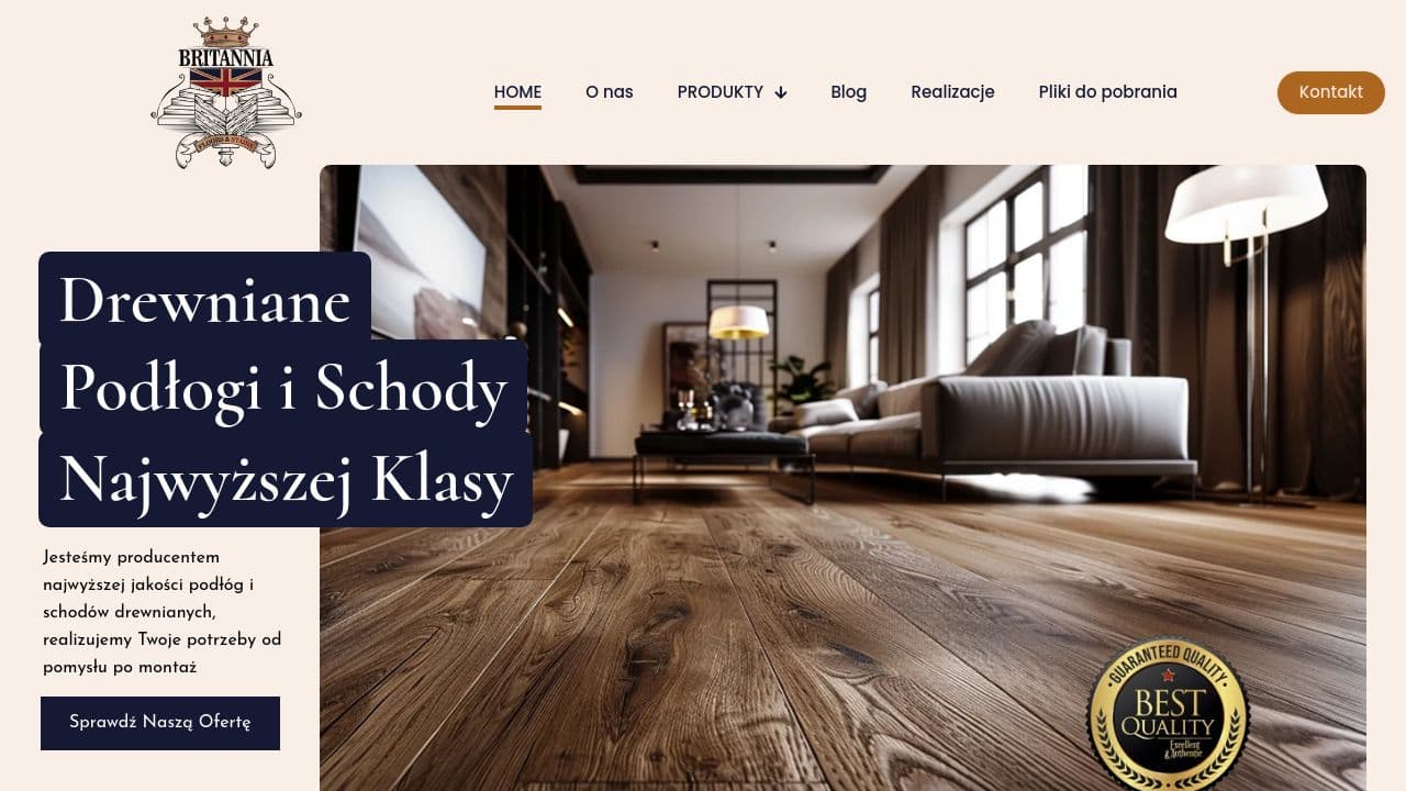 BRITANNIA FLOORS & STAIRS LTD website screenshot