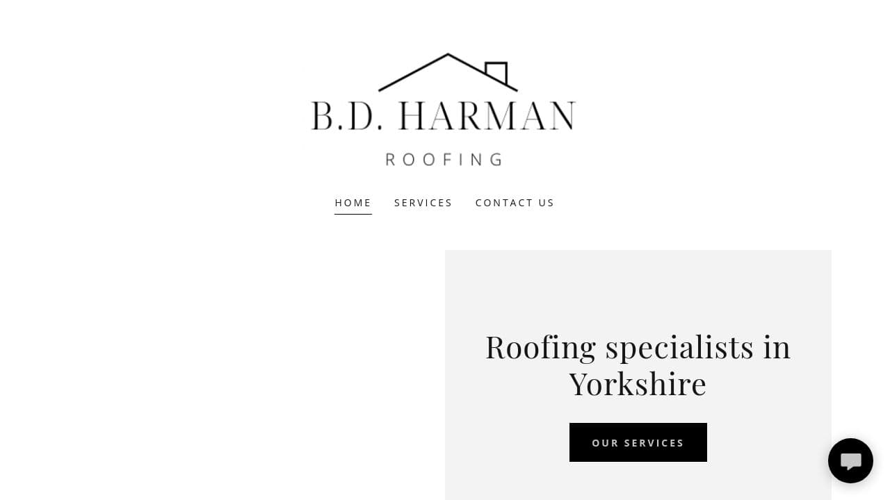 B.D. HARMAN ROOFING LIMITED website screenshot