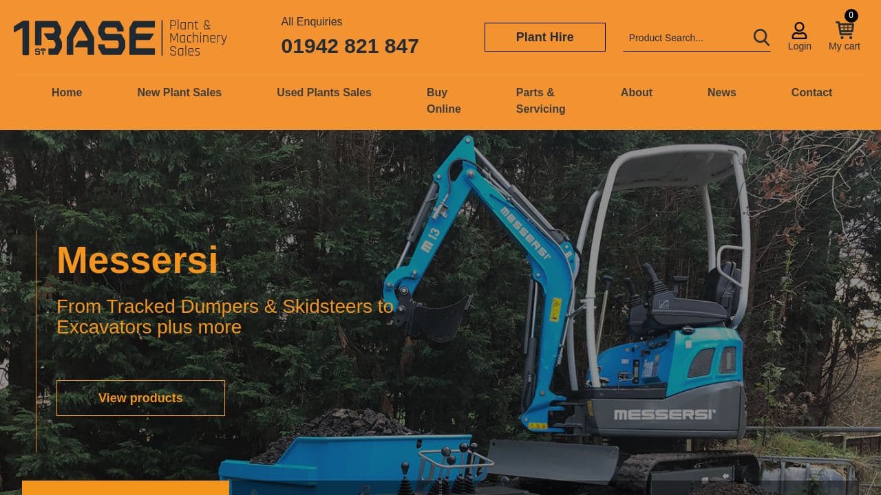 1ST PLANT HIRE LTD website screenshot