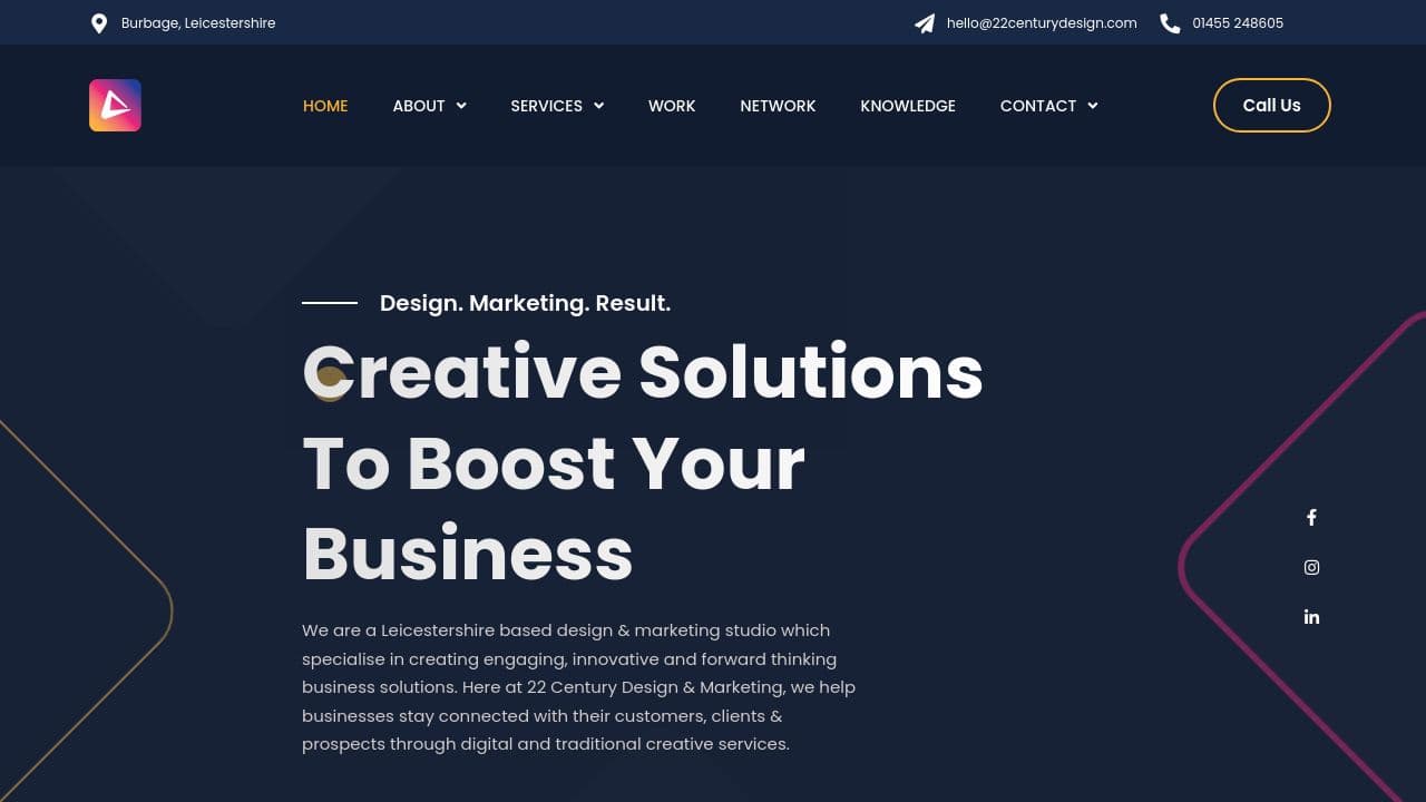 22 CENTURY DESIGN LTD website screenshot