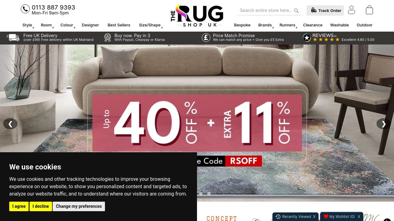 Rugs For Sale Online in UK with Free Delivery | 25000+ Quality Rugs for Sale at The Rug Shop UK
