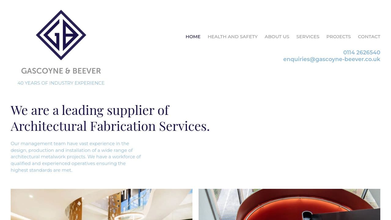 GASCOYNE & BEEVER LIMITED website screenshot