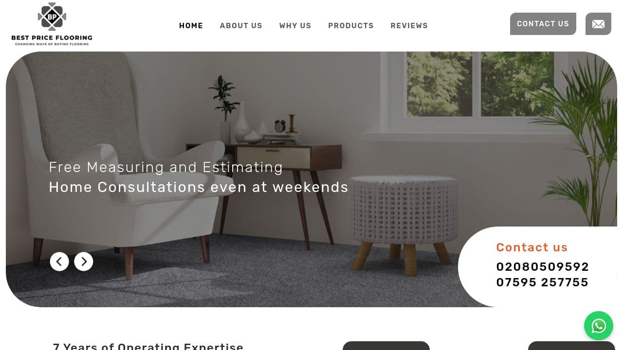 BEST PRICE FLOORING LTD website screenshot