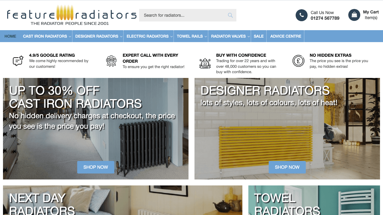 Feature Radiators