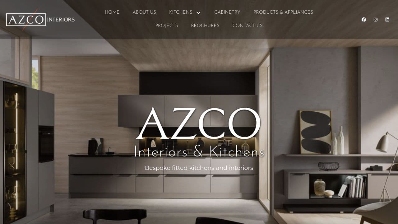 AZCO INTERIORS LIMITED website screenshot
