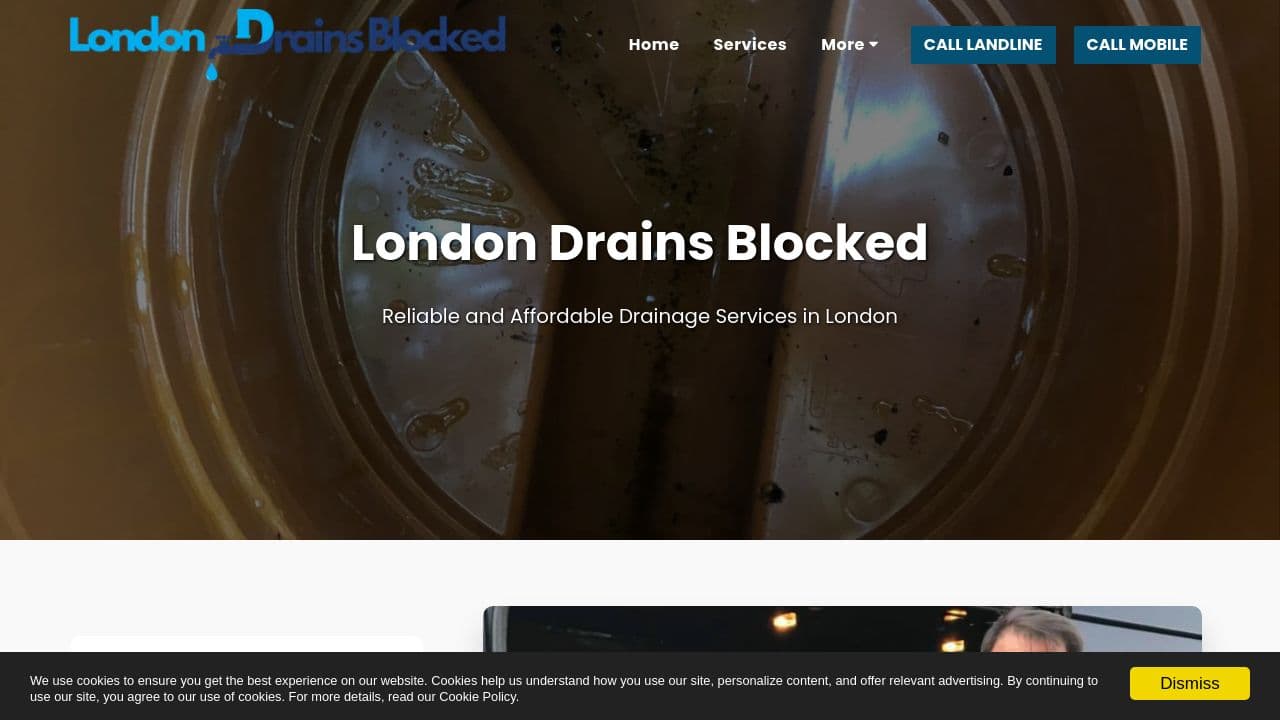 24/7 BLOCKED DRAINS LTD website screenshot
