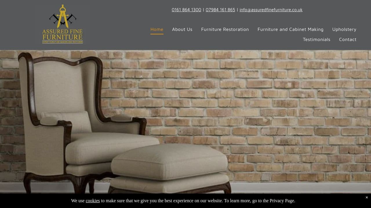 ASSURED FINE FURNITURE LIMITED website screenshot