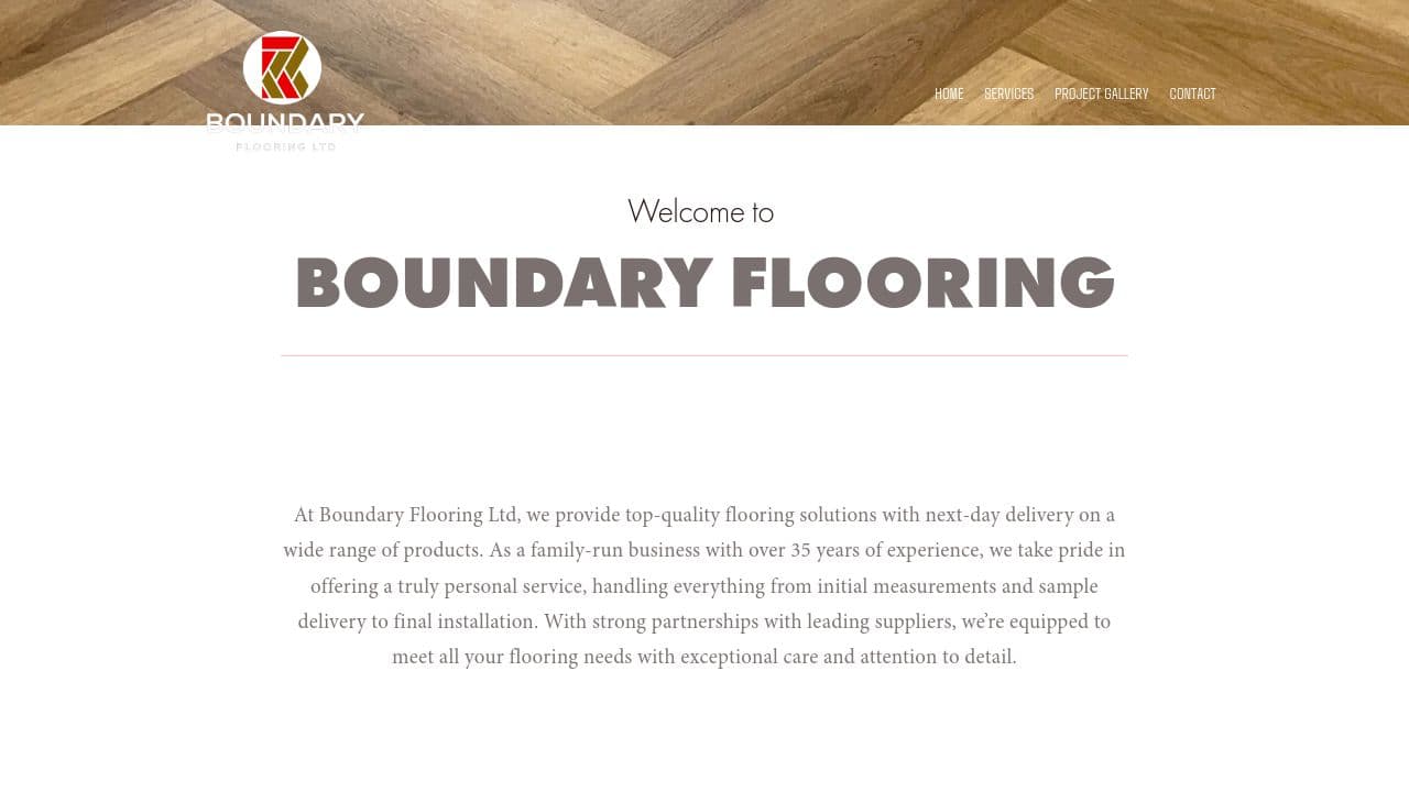 BOUNDARY FLOORING LTD website screenshot
