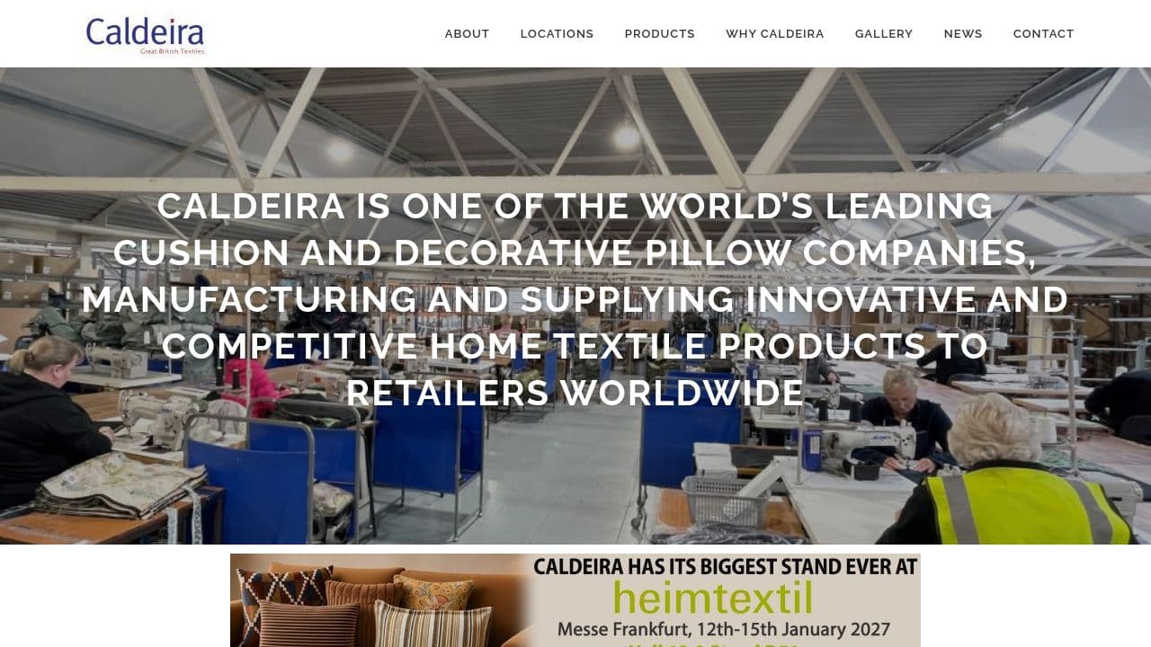 CALDEIRA LIMITED website screenshot