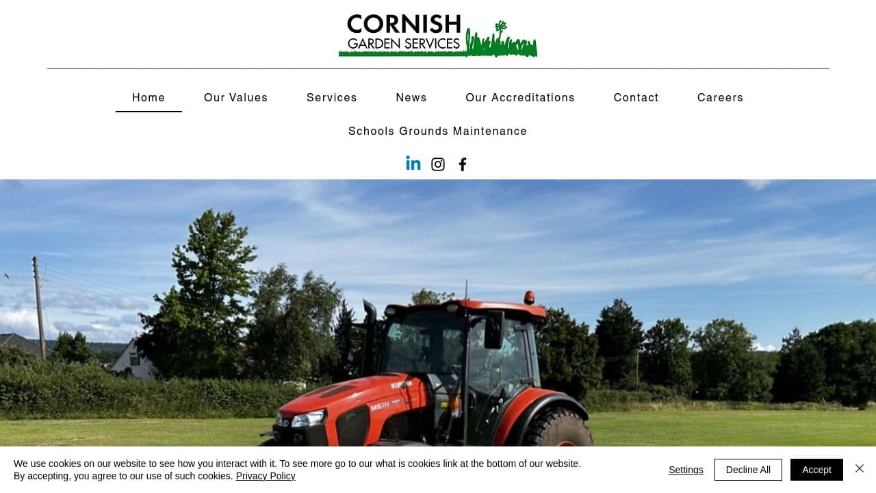 CORNISH GARDEN SERVICES (BRISTOL) LIMITED website screenshot