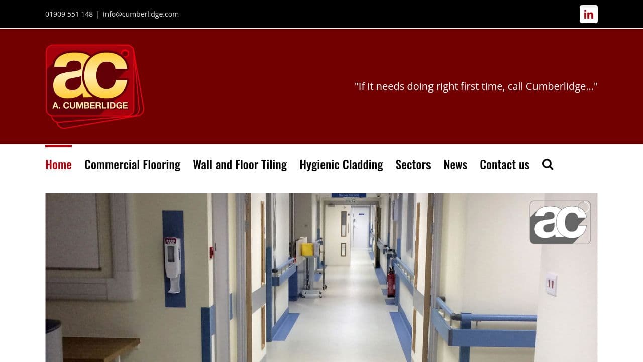 A. CUMBERLIDGE LIMITED website screenshot