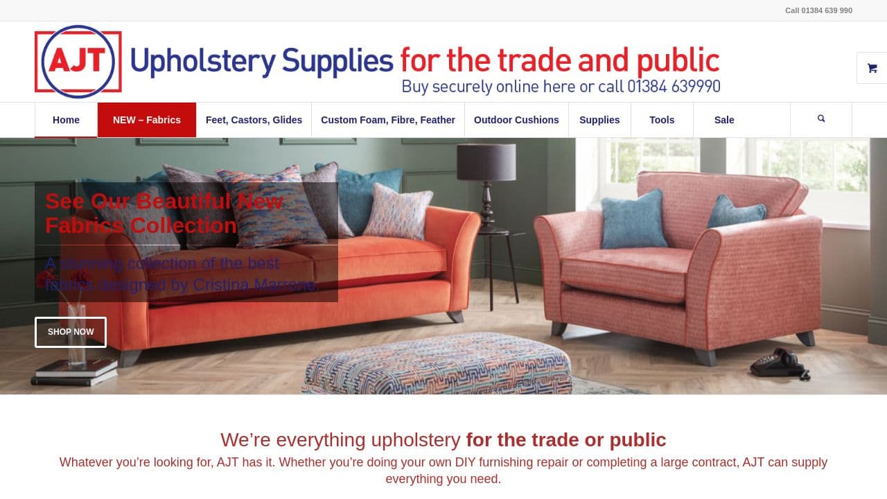 AJT SUPPLIES LIMITED website screenshot