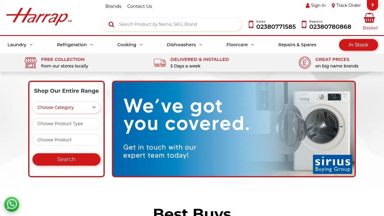 HARRAP LIMITED website screenshot