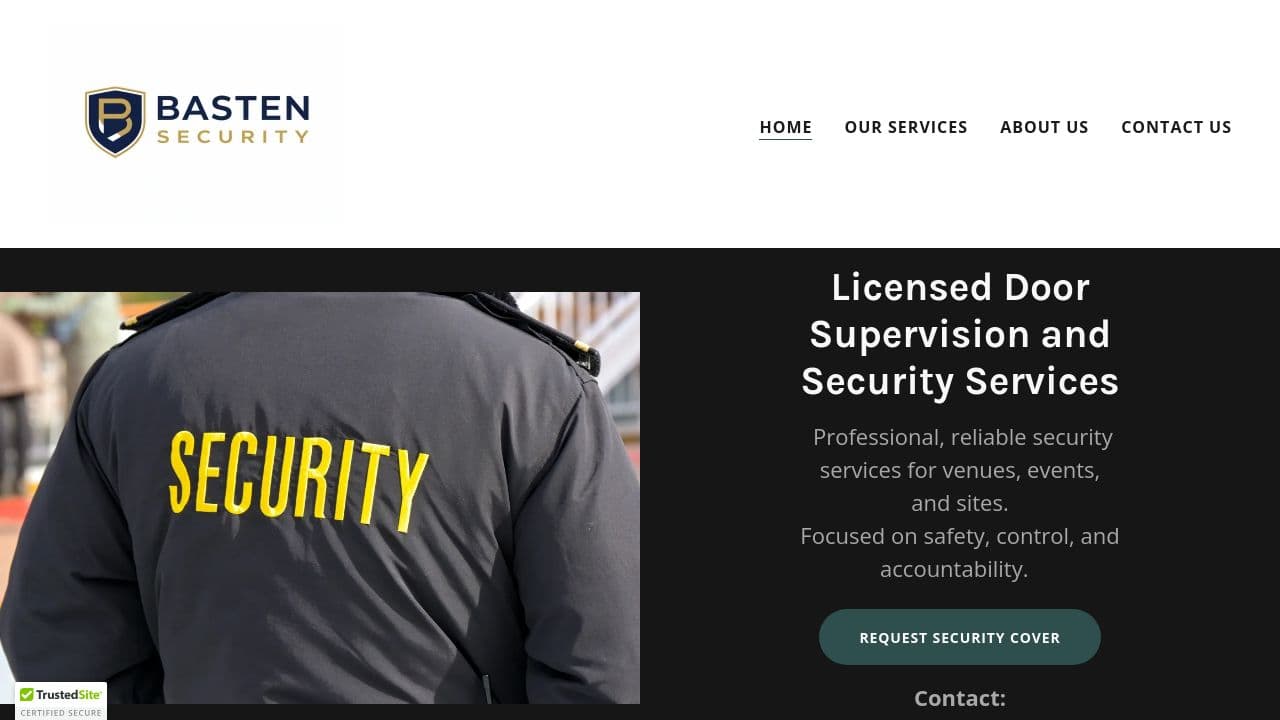 BASTEN SECURITY GROUP LTD website screenshot
