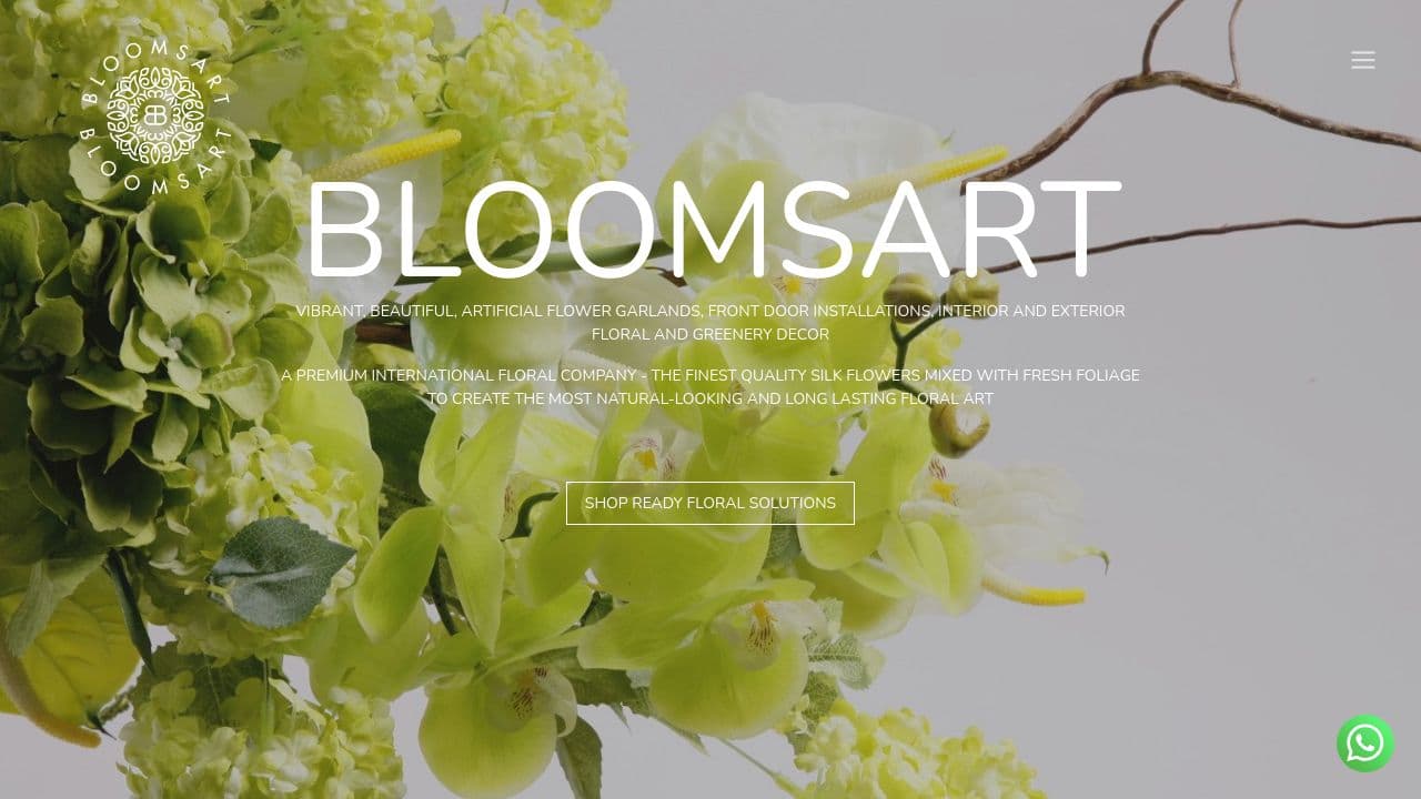 BLOOMSART LIMITED website screenshot