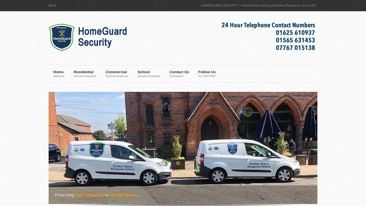 24-7 SECURITY FIRE AND DATA LIMITED website screenshot