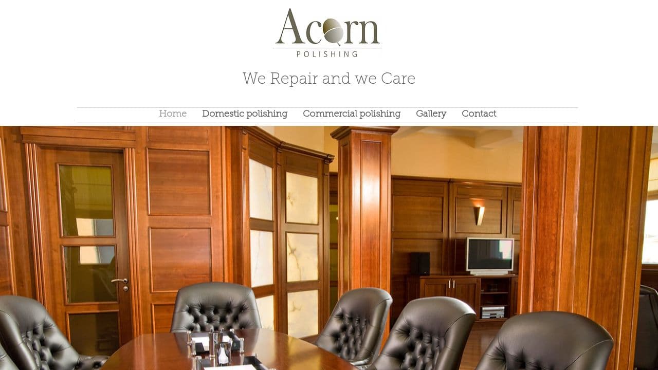 ACORN POLISH AND FLOOR REPAIRS LTD website screenshot