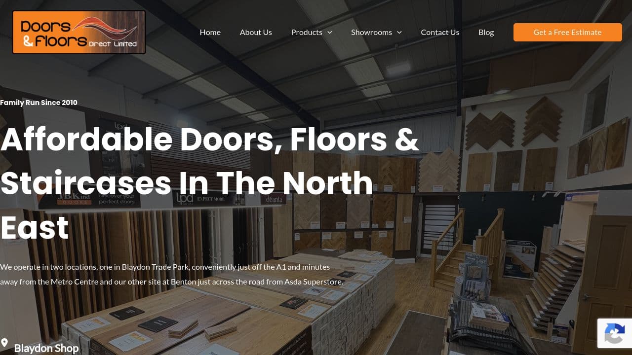DOORS AND FLOORS DIRECT LIMITED website screenshot