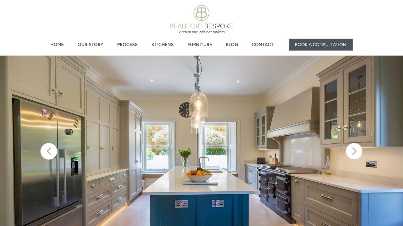 BEAUFORT BESPOKE KITCHENS LTD website screenshot