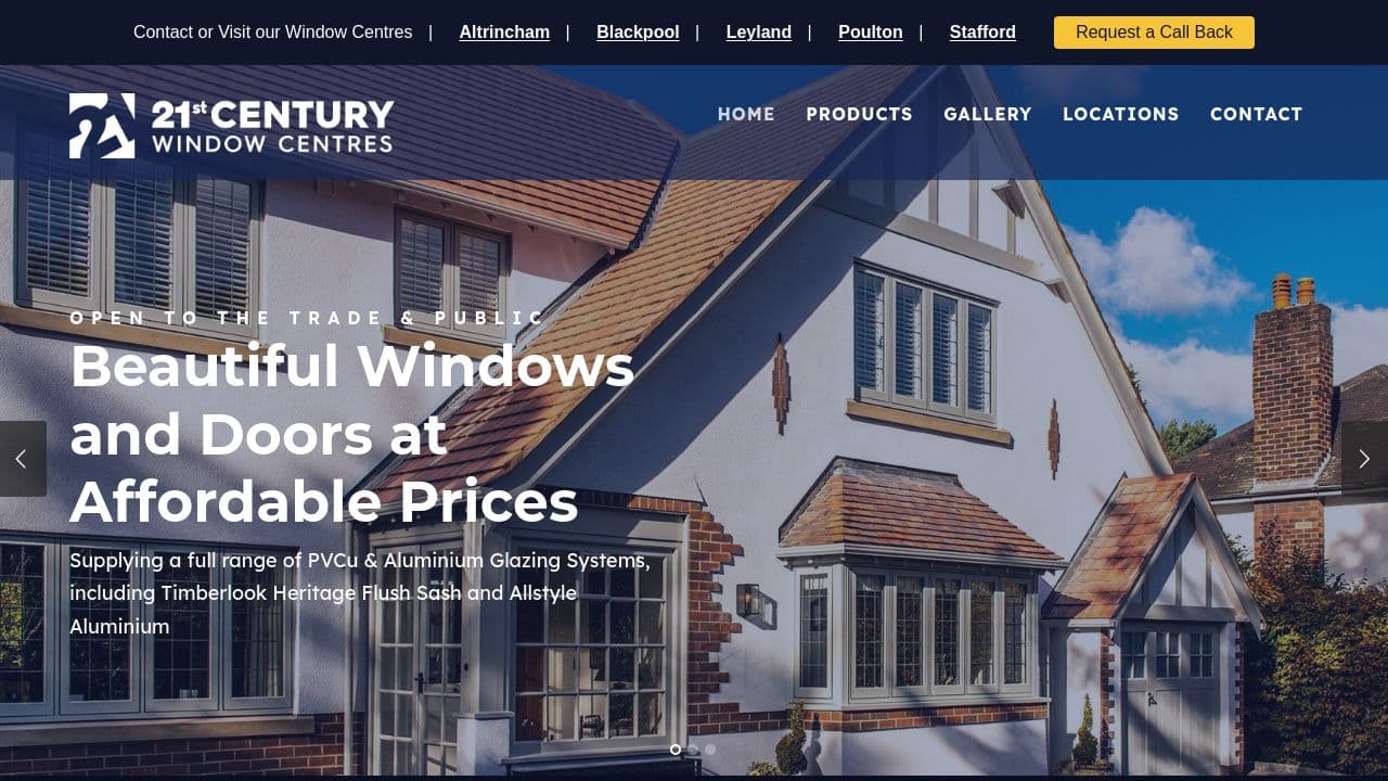 21ST CENTURY WINDOW CENTRES LIMITED website screenshot