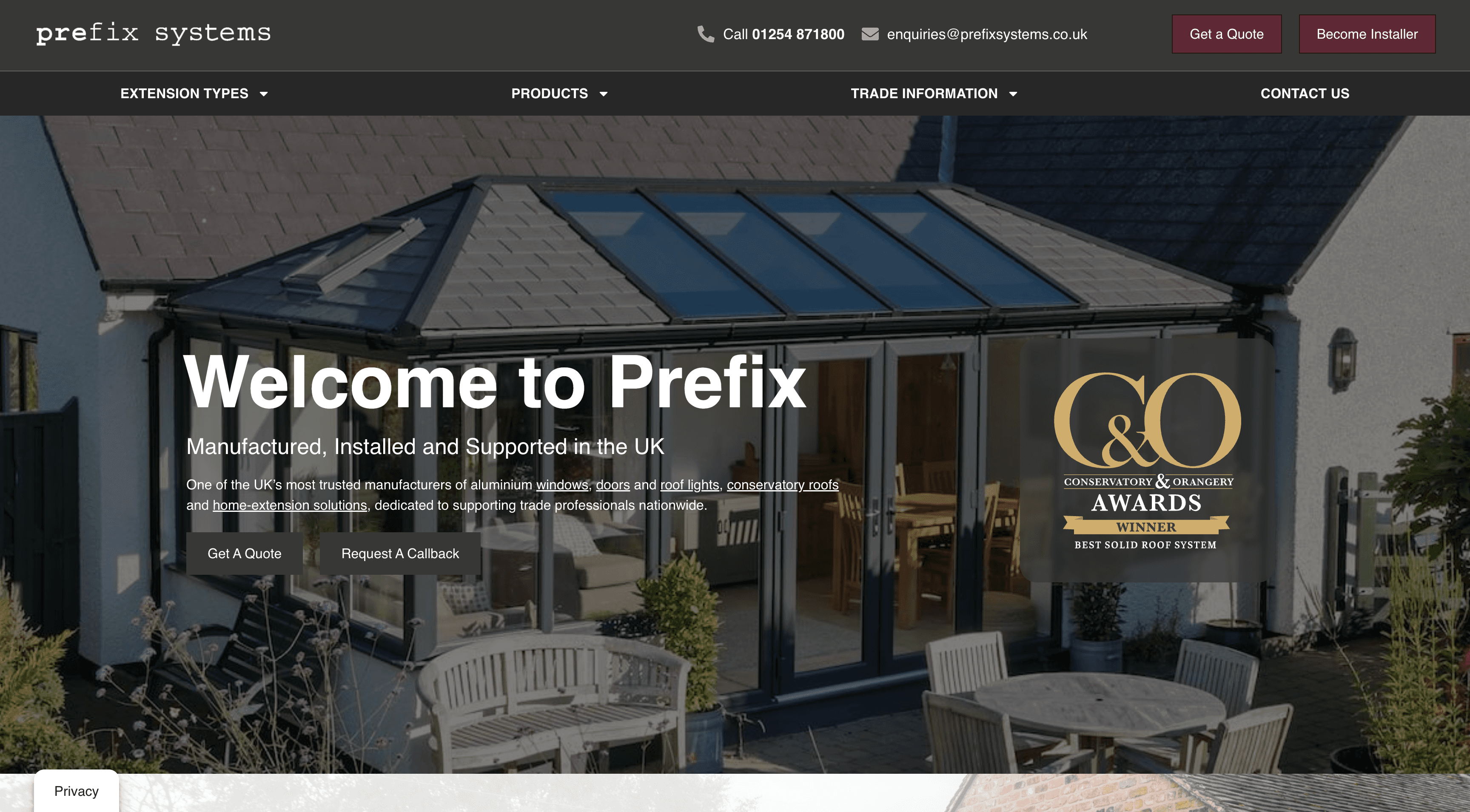 Prefix Systems Canopies