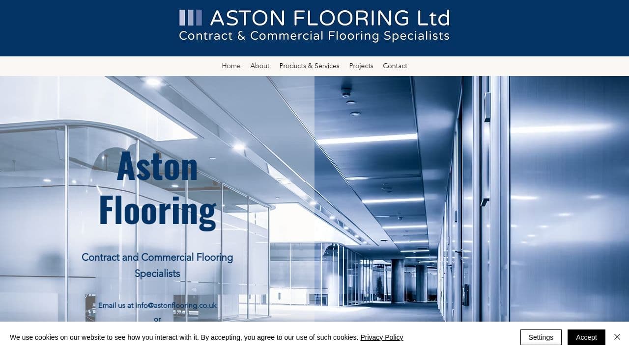 ASTON FLOORING LIMITED website screenshot