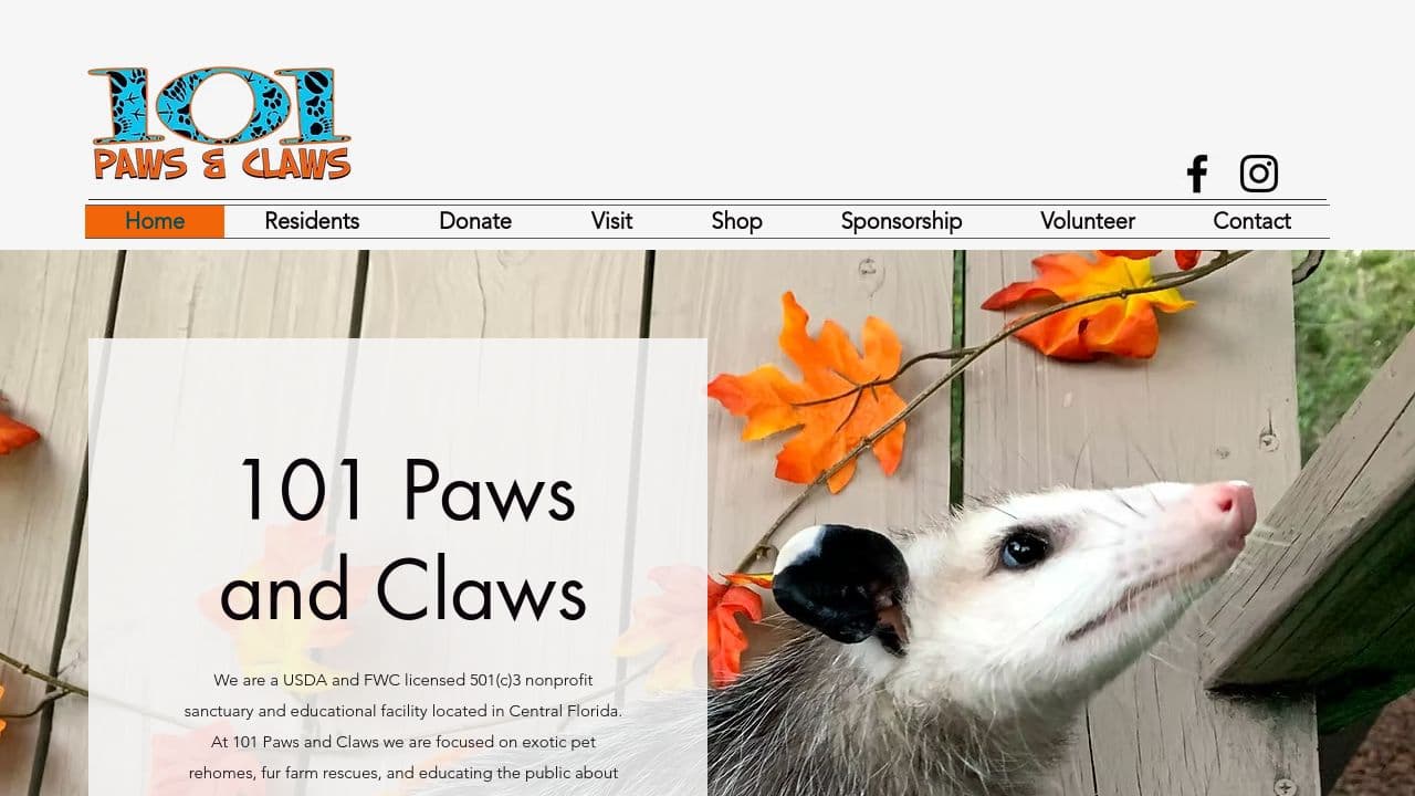 101 PAWS LTD website screenshot