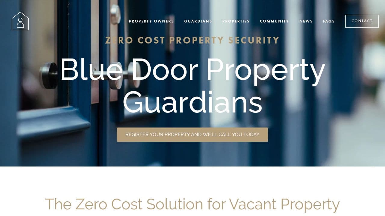 BLUE DOOR PROPERTY GUARDIANS LTD website screenshot
