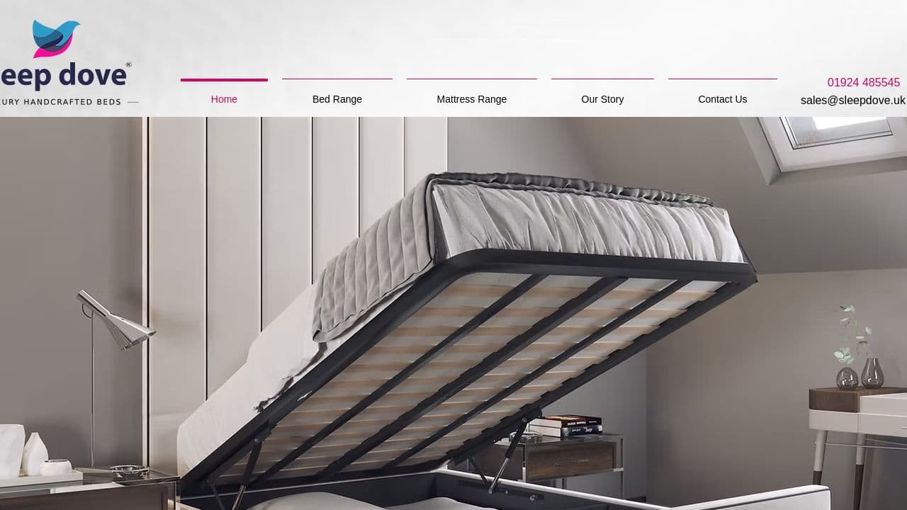 DOVE SLEEP LTD website screenshot