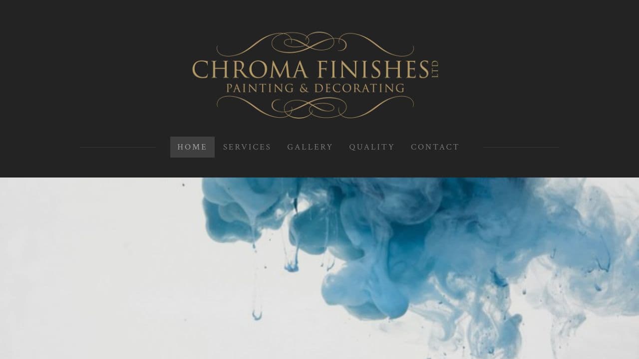 CHROMA FINISHES LTD website screenshot
