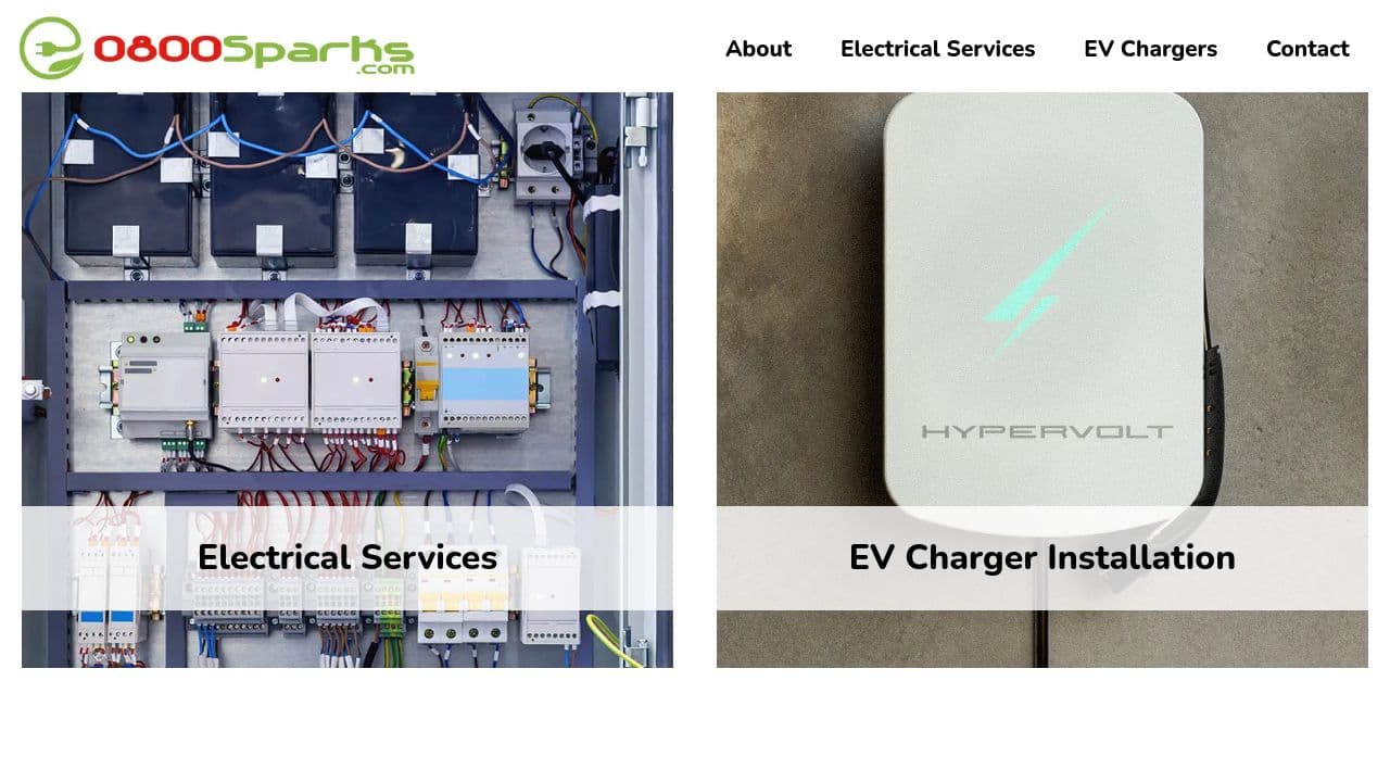 0800SPARKS.COM LIMITED website screenshot