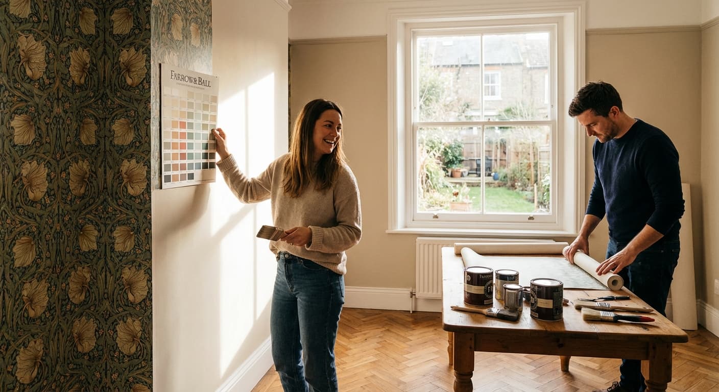 Featured image for Paint & Wallpaper: A Complete Guide for UK Homeowners
